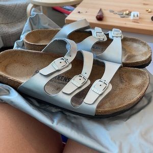 Birkenstock silver women’s size 40